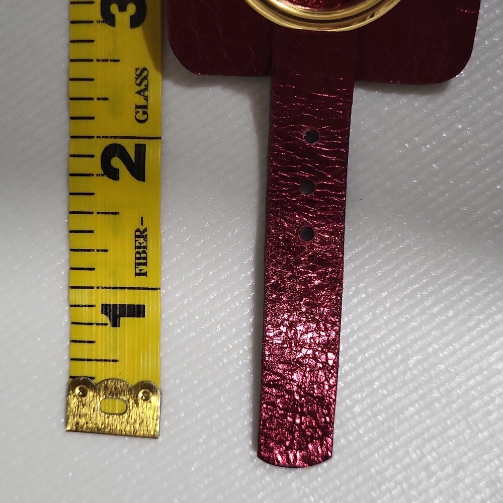 NWOT Leather & Brass Artisan Crafted Wrist Cuff - Picture 11 of 16